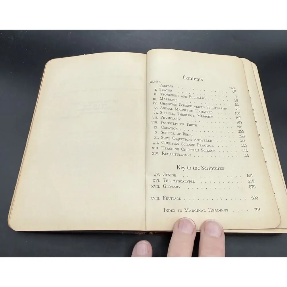 Mary Baker Eddy 1906 Science & Health With Key To The Scriptures Leather Signed!